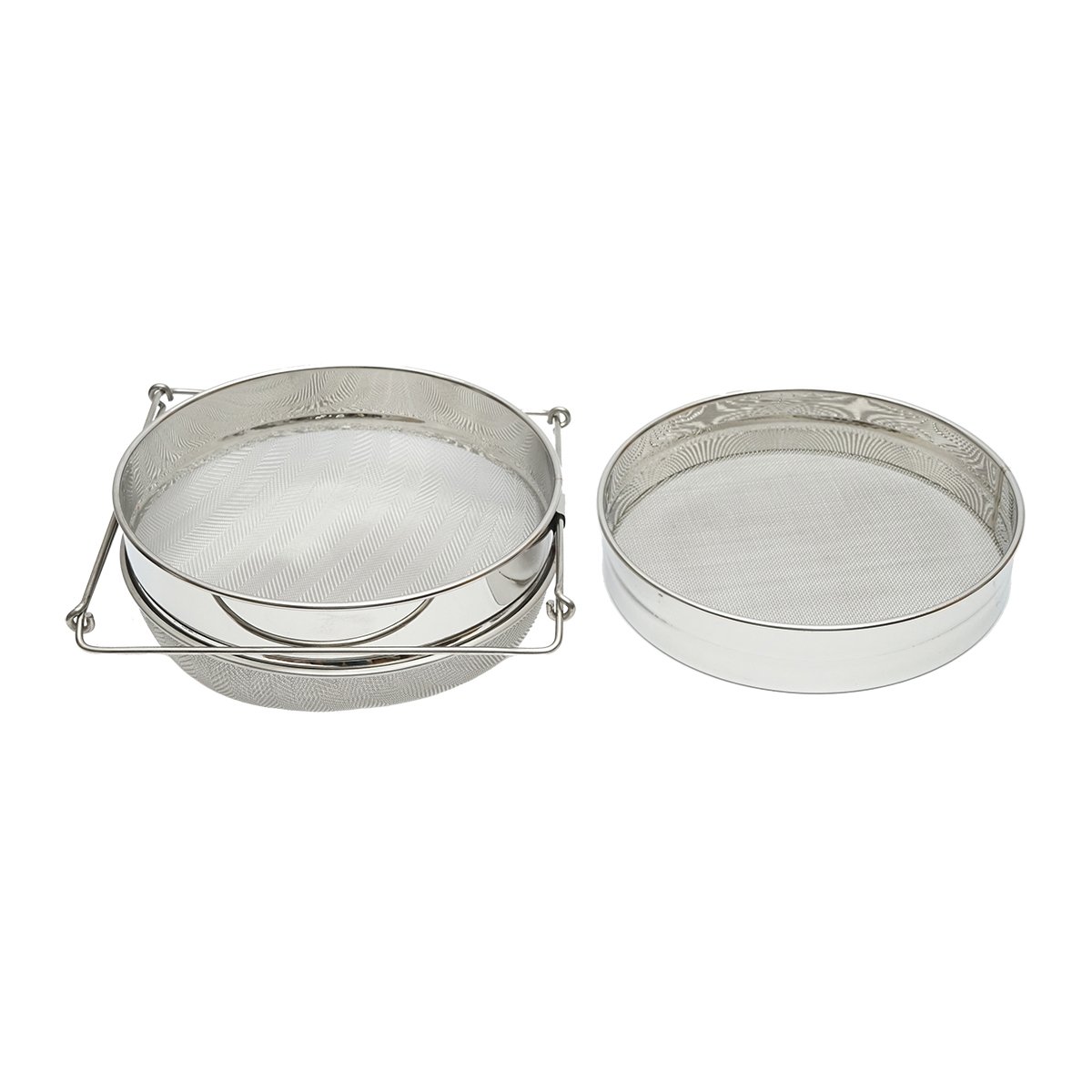 Sita dubla din inox pentru fitrare miere 235mm